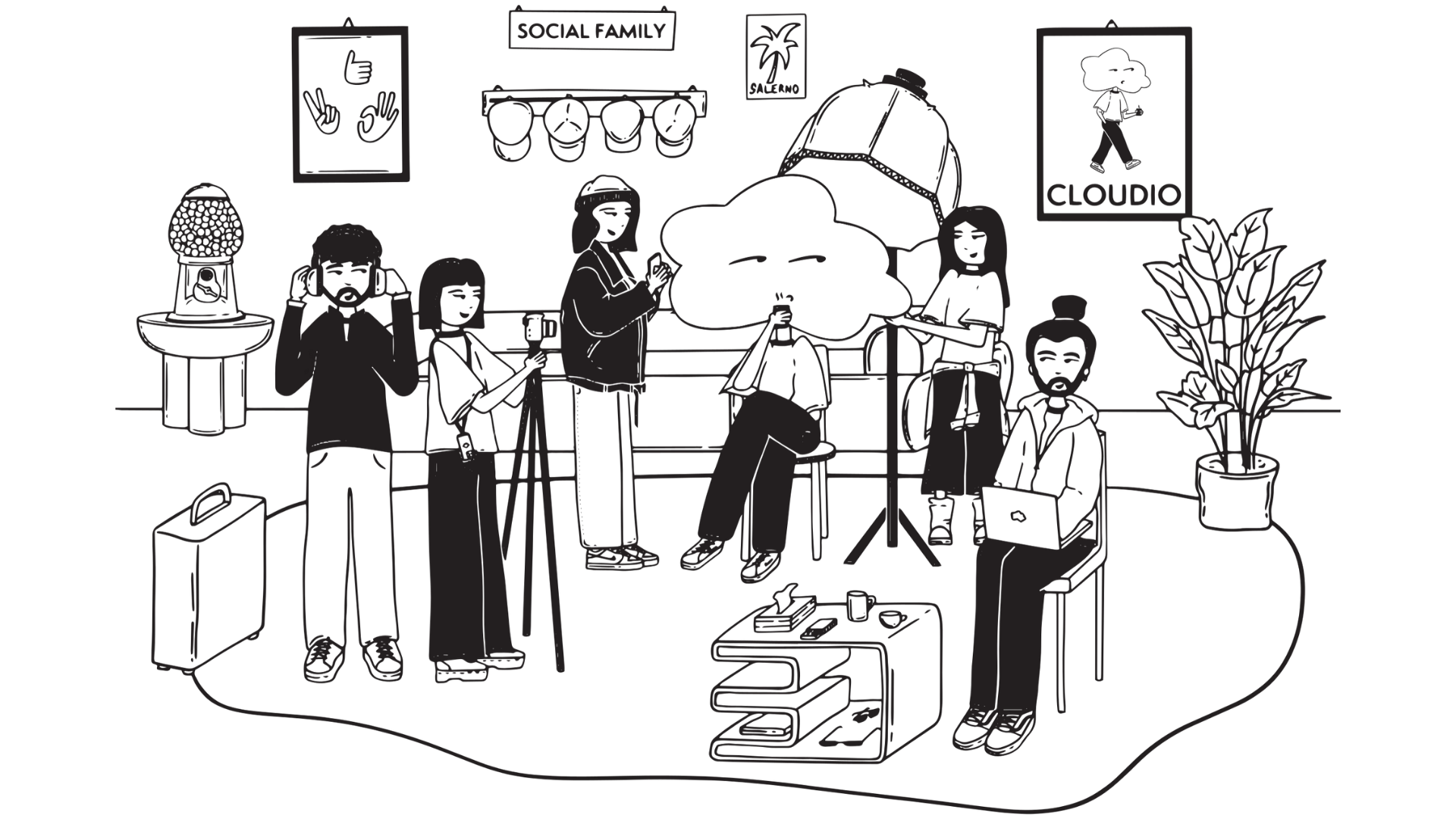 Il team di Social Family